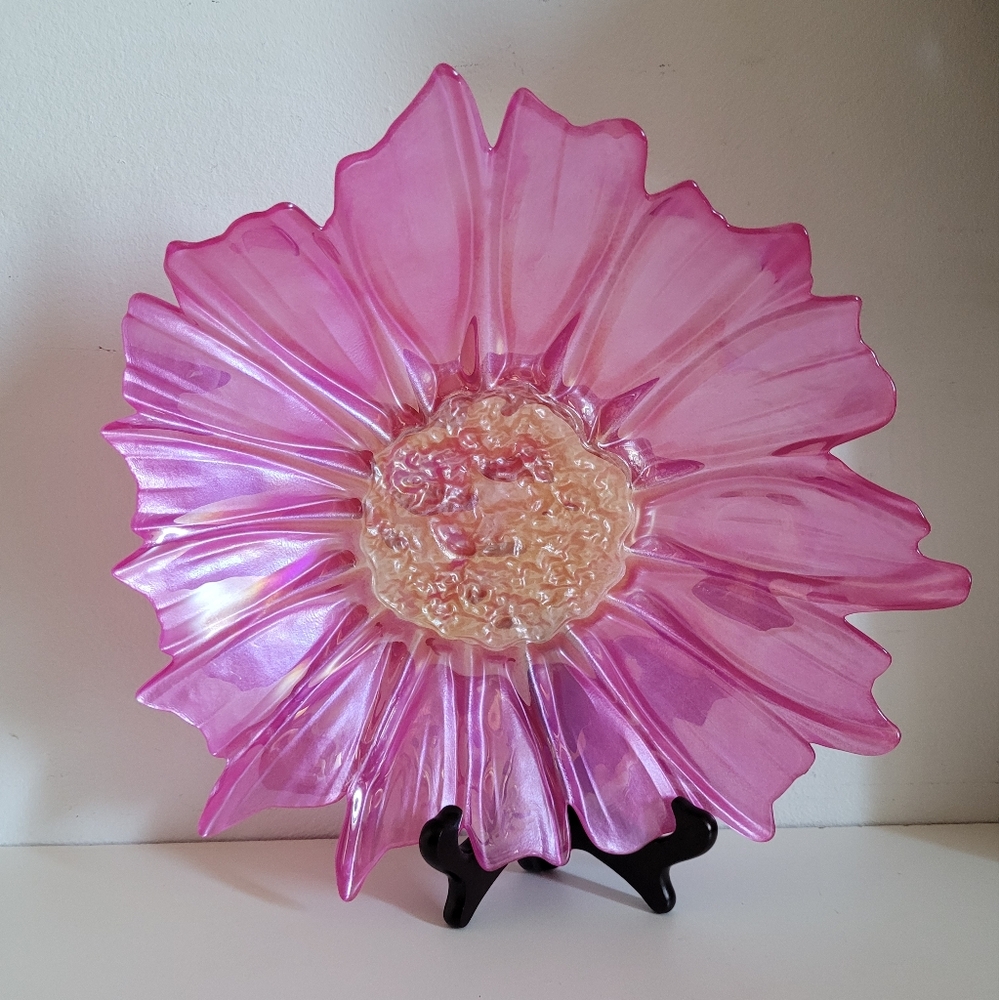 Pink Akcam Floral Plate